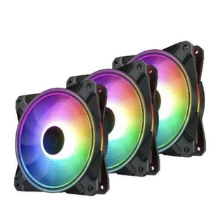 DEEPCOOL CF 120 PLUS (3 in 1) Addressable RGB Halo Ring PWM Fan - Photo 1/6