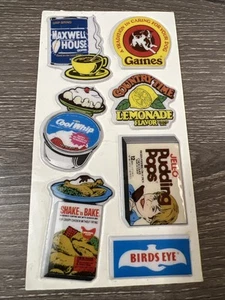 Pegatinas Gordy Puffy de colección General Foods nuevas de colección años 80 Maxwell House látigo fresco - Imagen 1 de 6