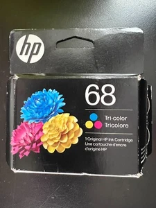 HP 68 Trójkolorowy oryginalny wkład atramentowy (7FP20TN) Exp maj 2026 0319 - Zdjęcie 1 z 4