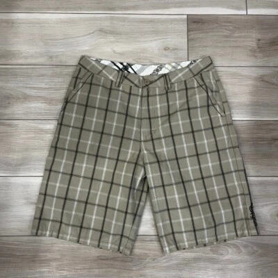 Pantalones Cortos Sueltos Informales Quiksilver Para Hombre A Cuadros Vintage Surfer Foto 1 de 4