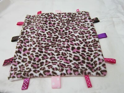 Pink Leopard Skin Design Unbranded Lovey Poka Dot Infant Baby Crib Blanket Sleep - Image 1 of 2