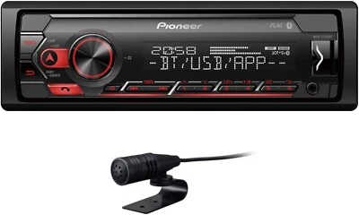Pioneer Car Stereo USB/BT/1-DIN - Red - Image 1 of 4