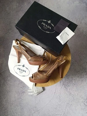 SANDALIAS PRADA TORTILLA CUERO CORTE LÁSER Foto 1 de 4