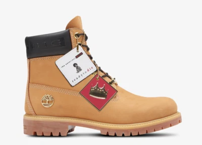 全新 男式 Timberland 尺码 13 高级靴子 Notorious B.I.G. 嘻哈小麦 — 第 1/2 张图片