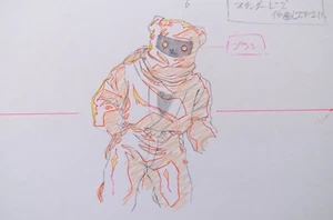 Lápiz artístico producción anime original La ☆ Blue Girl OAV 1989 Douga Cel - Imagen 1 de 3