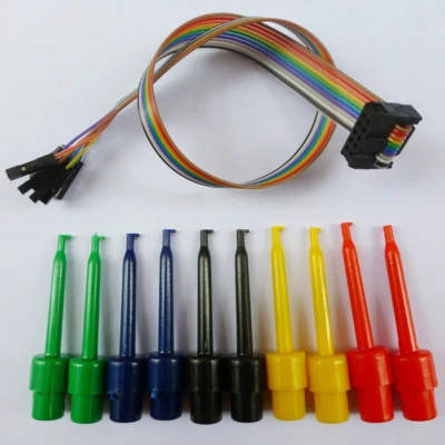 ELETECHSUP 8ch USB Logic Analyzer Round test hook Oscilloscope Signal generator Tester DIY