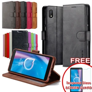 For New Optus X Sight 4G Plus Premium PU Leather Wallet Flip Phone Case Cover OZ - Picture 1 of 14