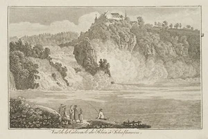 Der Rheinfall bei Schaffhausen, Stahlstich Romantik Unbekannt (19.Jhd) - Bild 1 von 4