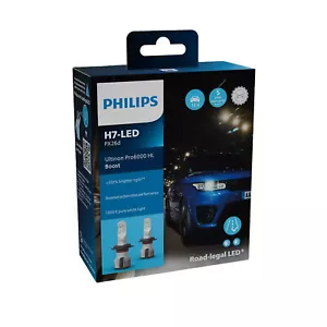KIT LAMPADINE AUTO PHILIPS H7 LED ULTINON PRO6000 BOOST 5800 KELVIN OMOLOGATA - Foto 1 di 5