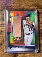 2023 Bowman Chrome AFL NICK GONZALES Pirates 25/150 RELIC PATCH CARD