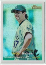2006 Topps Heritage Chrome Refractor Todd Helton #401/557 Colorado Rockies #97