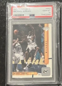 2001 UPPER DECK MICHAEL JORDAN WASHINGTON WIZARDS PSA 10 GEM MINT HOF #403 - Picture 1 of 1