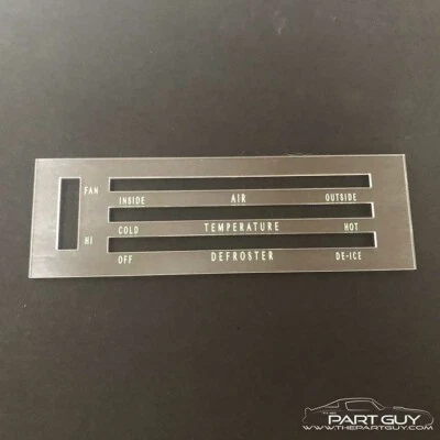 NUEVO 66-67 Chevy II Nova Aire Acondicionado Lente de Control de Calefacción LETRAS VERDES Calor Aire Acondicionado 1967 Foto 1 de 2