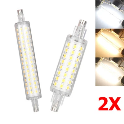 2PCS J78 J118 R7s LED Flood Light 2835SMD 64LEDs 118MM 4500k Lamp 110V 12W - Image 1 of 4