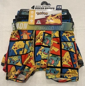 Pokémon Four Pack XS 4–5 Boys Boxer Briefs - Picture 1 of 3