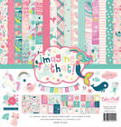 Echo Park IMAGINE THAT Girl ~ Collection Kit 12x12 Double Sided Paper & Stickers
