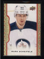 MARK SCHEIFELE 2014/15 UPPER DECK MASTERPIECES #5 RED FRAMED CLOTH #/100 AJ7146