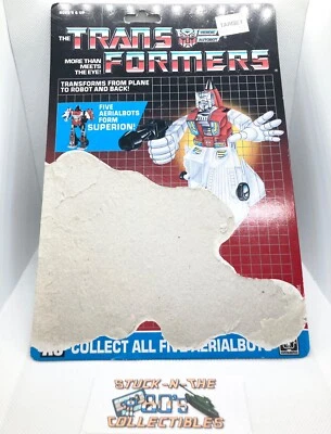 1986 G1 Transformers Aerialbot Fireflight Cardback - Imagem 1 de 2