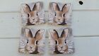 Whimsical Hare Bunny Rabbit Stone Coasters 