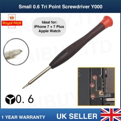 0.6 Tri Point Screwdriver Repair Triwing Tool Y000 Apple iPhone XR XS X 7 8 Plus - Image 1 of 4