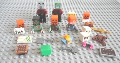 LEGO MINIFIGURAS MINECRAFT PIEZAS PIEZAS ALEX ZOMBIE KNIGHT PIEZAS DIVERSAS Foto 1 de 4