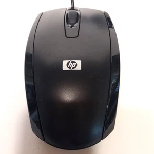 HP 505062-001 Optical Standard Mouse Black USB Wired Scroll Wheel 3 Buttons - Picture 1 of 8