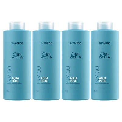 WELLA INVIGO BALANCE AQUA PURE Purifying Deep Cleansing Shampoo 4x 1000ml - Image 1 of 4