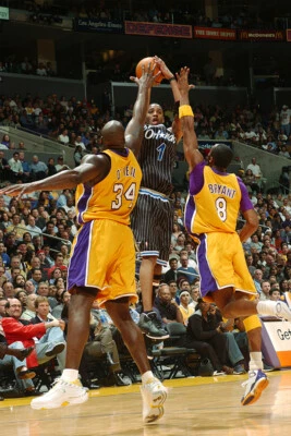 Arte de pared clásico de baloncesto Dunk Block Star Tracy Mcgrady Estados Unidos - PÓSTER 20x30 Foto 1 de 4