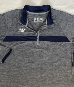 New Balance DryFit Pullover Damen 2XL blau langarm 1/4 Zip Pulli sportlich - Bild 1 von 17