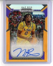 Naz Reid auto rookie card /125 2019 Panini Prizm Draft orange RC Timberwolves