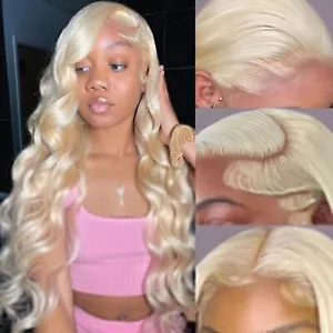 Jayes Body Wave Blonde Human Hair 13x4 Lace Frontal 180 Density Brazilian Wigs - Picture 1 of 4