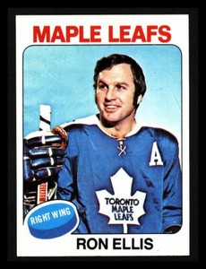 1975-76 TOPPS "RON ELLIS" MAPLE LEAFS #59 NM-MT (COMBINED SHIP)