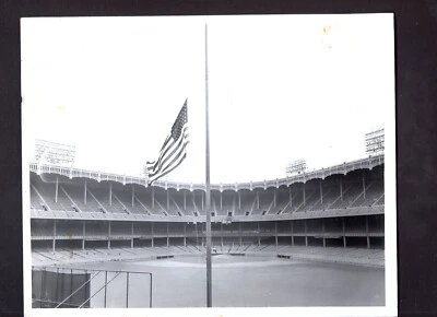 Babe Ruth Memorial Yankee Stadium 1949 William Greene Type 1 Press Photo - Image 1 of 3