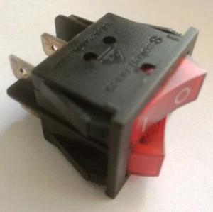 BELEUCHTETER WIPPSCHALTER 2 GANG SPST - Bild 1 von 3