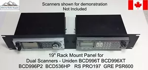 19" Rack Mount Panel: (2) Uniden BCD996T/XT/P2 BCD536XP BCT15X PRO197 BCD260DN - Bild 1 von 8