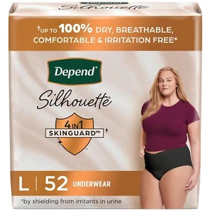 Depend Silhouette Adult Incontinence & Postpartum Bladder Leak Underwear for ... - Picture 1 of 7