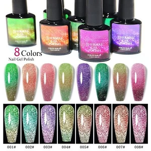 Temperature Change Nail Polish Glitter Gradient Gel Polish Nail Art Polish - Picture 1 of 20