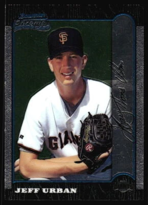 1999 Bowman Chrome Jeff Urban Rookie #82 San Francisco Giants - Image 1 of 2
