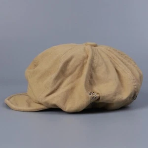 Women Men Cotton Blend Solid Newsboy Cap Cabbie Beret Hat Baggy Casual Fashion - Picture 1 of 14