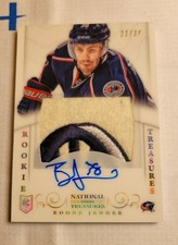 2013-14 Panini National Treasures Rookie Patch Auto GOLD BOONE JENNER 22/38 RARE