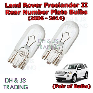 For Land Rover Freelander Rear Number Plate Bulbs Reg Plate Light Lights (06-14) - Picture 1 of 1