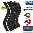 300W Flexible Solar Panel 12V Portable Power Mono Camping Home Rv Battery Charge
