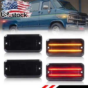 LED Side Marker Light Lamp For 85-95 Chevy G10 G20 GMC G1500 G2500 Van P30 P3500 - Picture 1 of 7