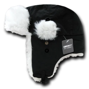 Decky 777  Faux Fur Aviator Hat Winter Trapper Cap  Unisex, Warm, Stylish - Picture 1 of 6