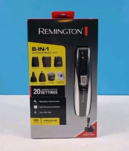 Remington 8 en 1 Sistema de Afeitado Personal Afeitadora Eléctrica Kit Recortadora PG350 NUEVO - Imagen 1 de 11