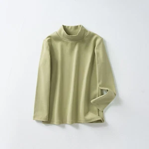 Boys Girls Fleece Tops Kids Soft Thermal Long Sleeve Turtleneck Winter T Shirts - Picture 1 of 23