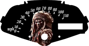Honda Fury VT1300CX  Custom Speedometer Big Chief  MPH or HM/H Fit - Picture 1 of 2