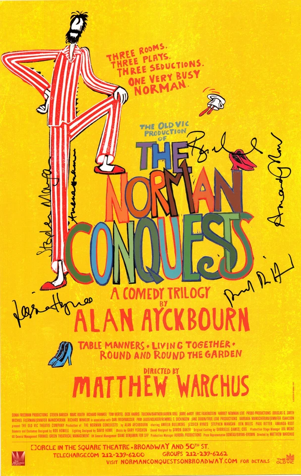 the Norman Conquest Window Card Musical Theater 18"x12"  - Image 1 of 1