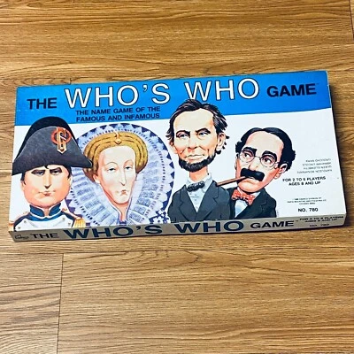 The WHO'S WHO Game: The Name Game of the Famous and Infamous (1986) Cadaco #780 - Image 1 of 4
