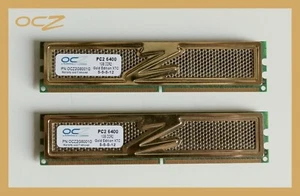 RAM OCZ 2GB - XTC Gold Edition (Memoria DDR2 2x1GB PC 6400 800 Memory OCZ2G8001G - Foto 1 di 1